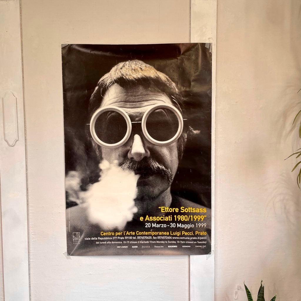 エットレ・ソットサス / Ettore Sottsass 展覧会ポスター ヴィンテージ 69×99 枠無し ポスターのみ