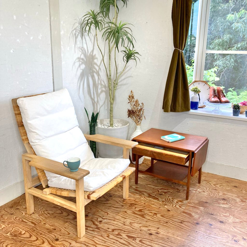 北欧 バタフライテーブル ソーイングテーブル サイドテーブル チーク材  ヴィンテージ