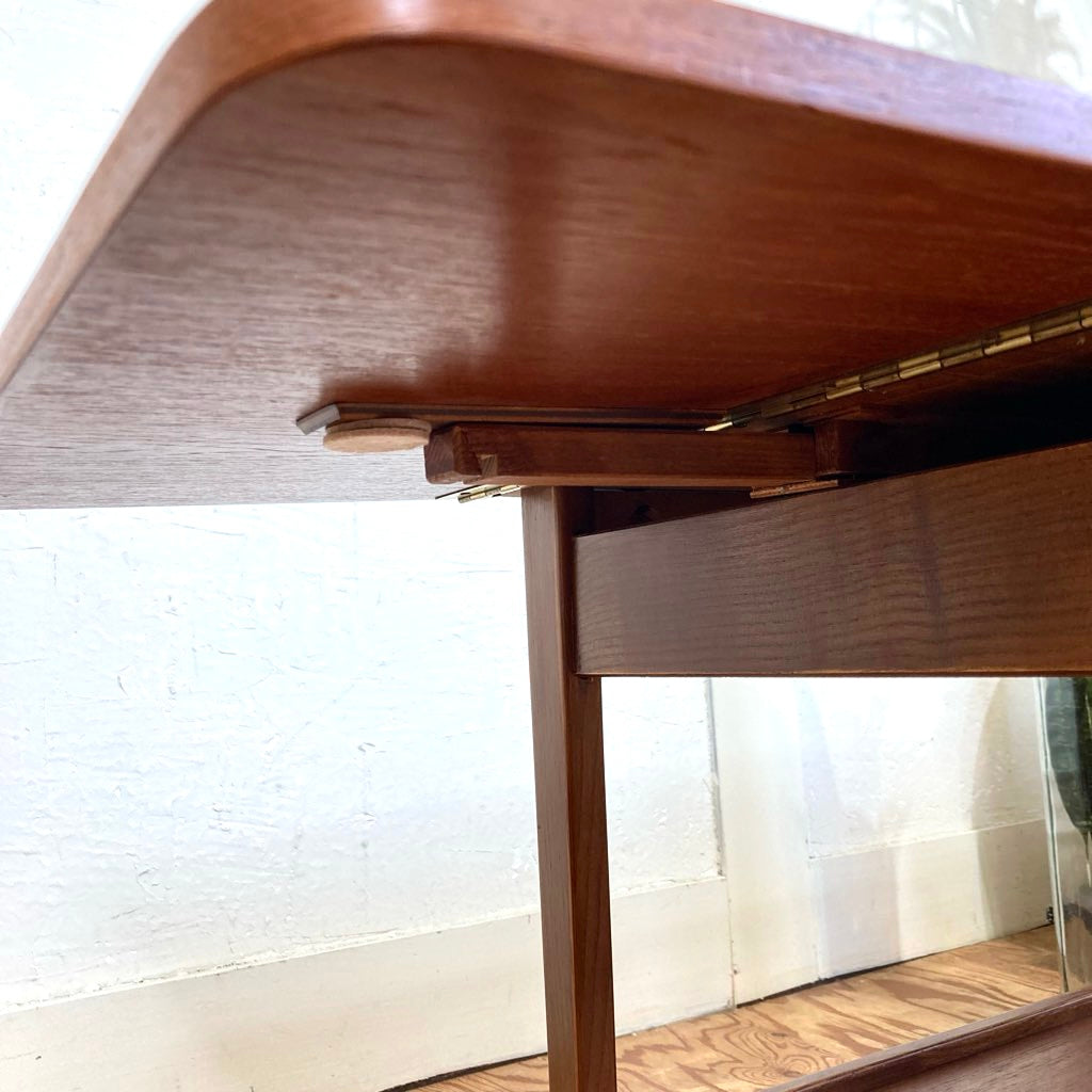 北欧 バタフライテーブル ソーイングテーブル サイドテーブル チーク材  ヴィンテージ