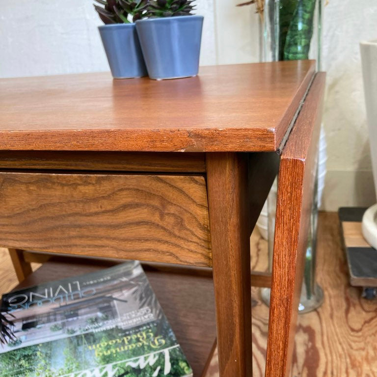 北欧 バタフライテーブル ソーイングテーブル サイドテーブル チーク材  ヴィンテージ
