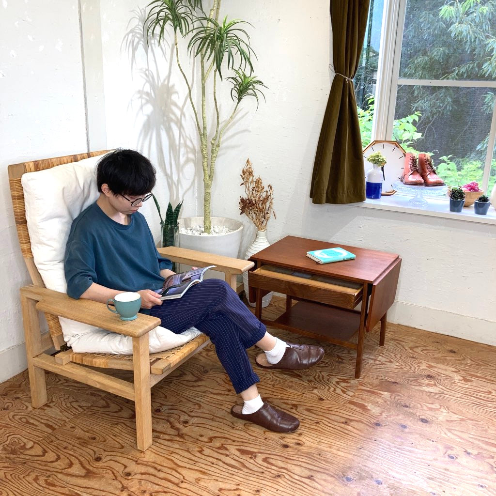 北欧 バタフライテーブル ソーイングテーブル サイドテーブル チーク材  ヴィンテージ