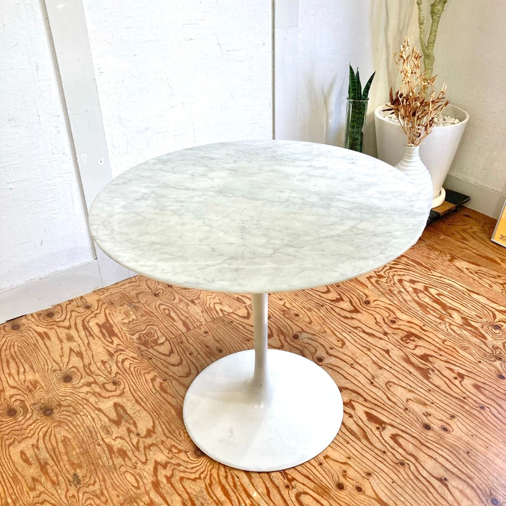 ノル / Knoll チューリップテーブル コーヒーテーブル L 【2】 直径80cm 大理石天板 エーロサーリネン ラウンド ヴィンテージ