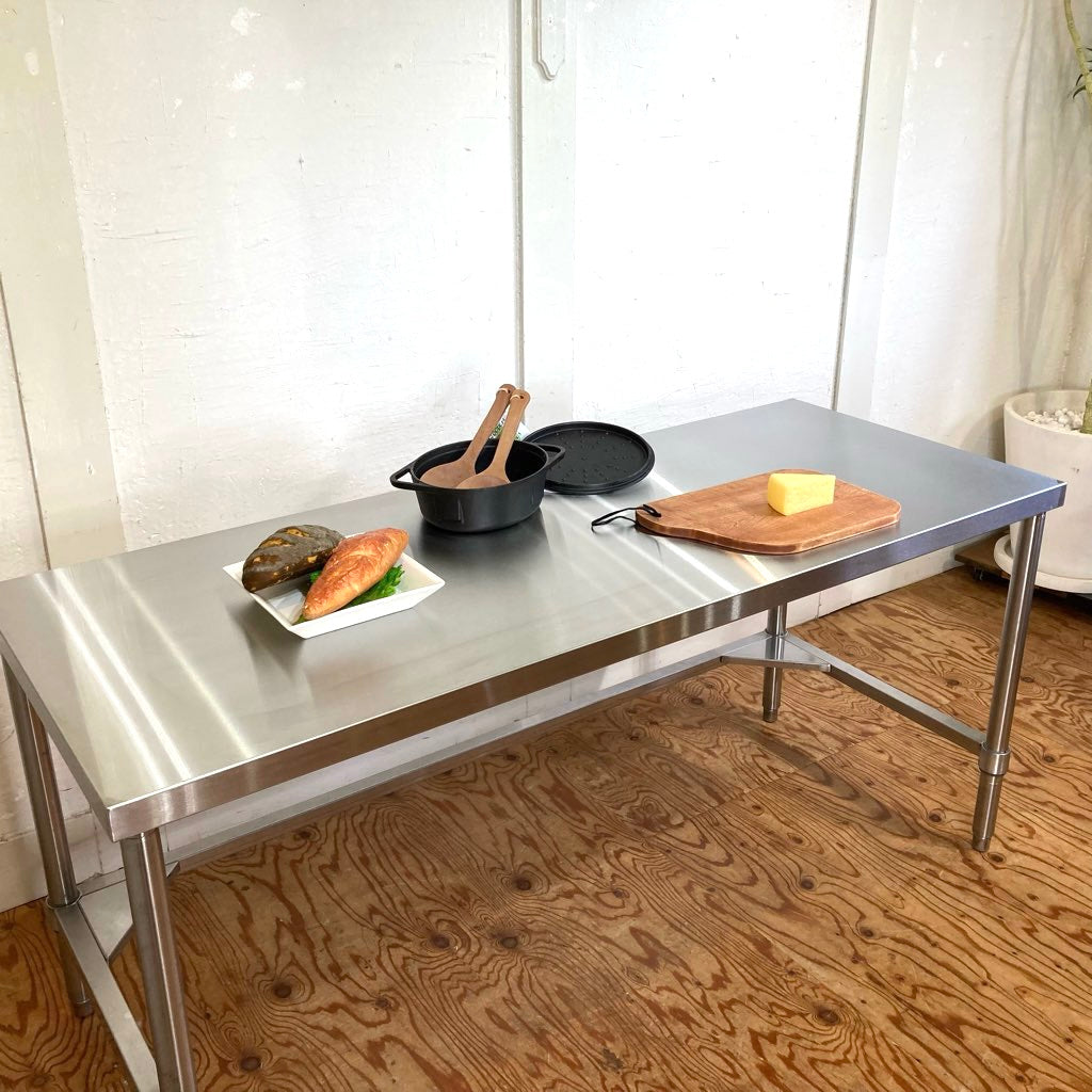 フルステンレス フラットデスク 作業台 中古