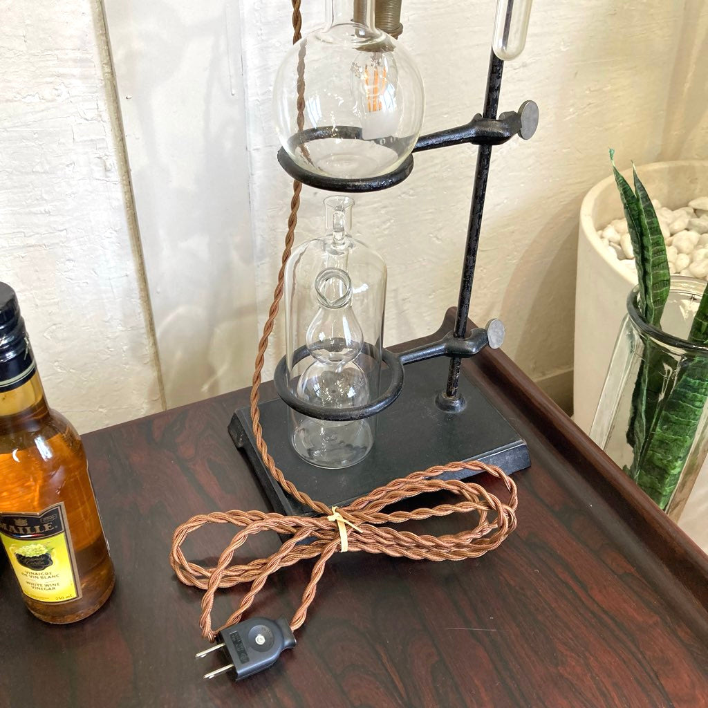 アイアン 試験管 創作ライト テーブルランプ オブジェ インテリア 中古