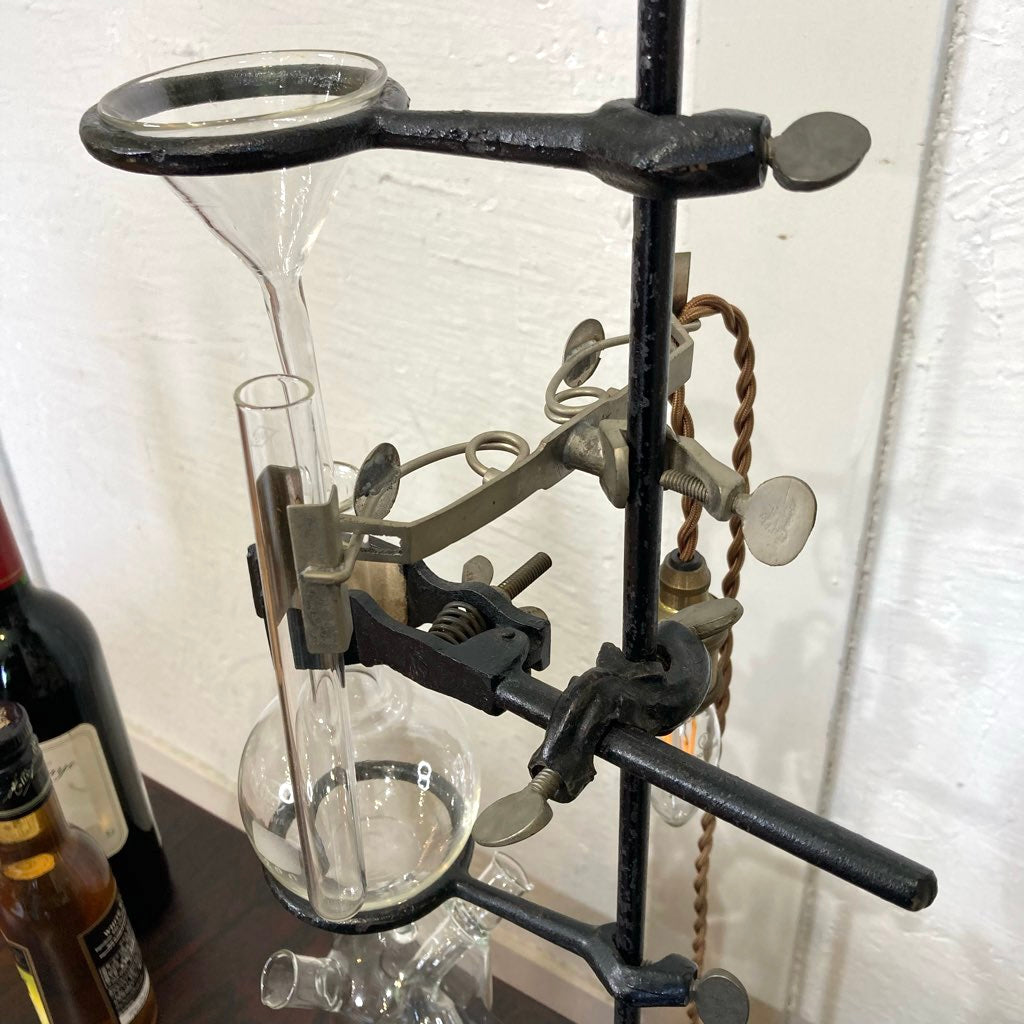アイアン 試験管 創作ライト テーブルランプ オブジェ インテリア 中古