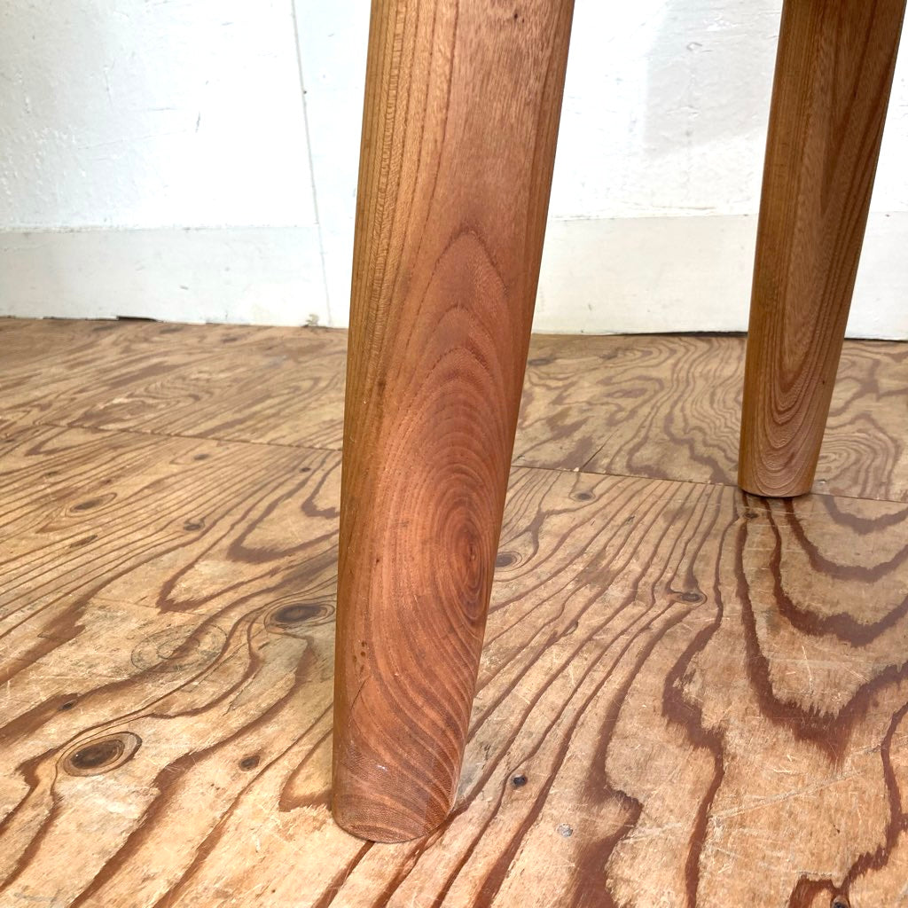 ニレ無垢材 ダイニングチェア 中古