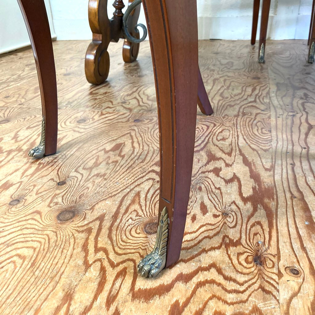 ジャンセン / jansen クラシックスタイル ダイニング5点セット テーブル チェア 中古