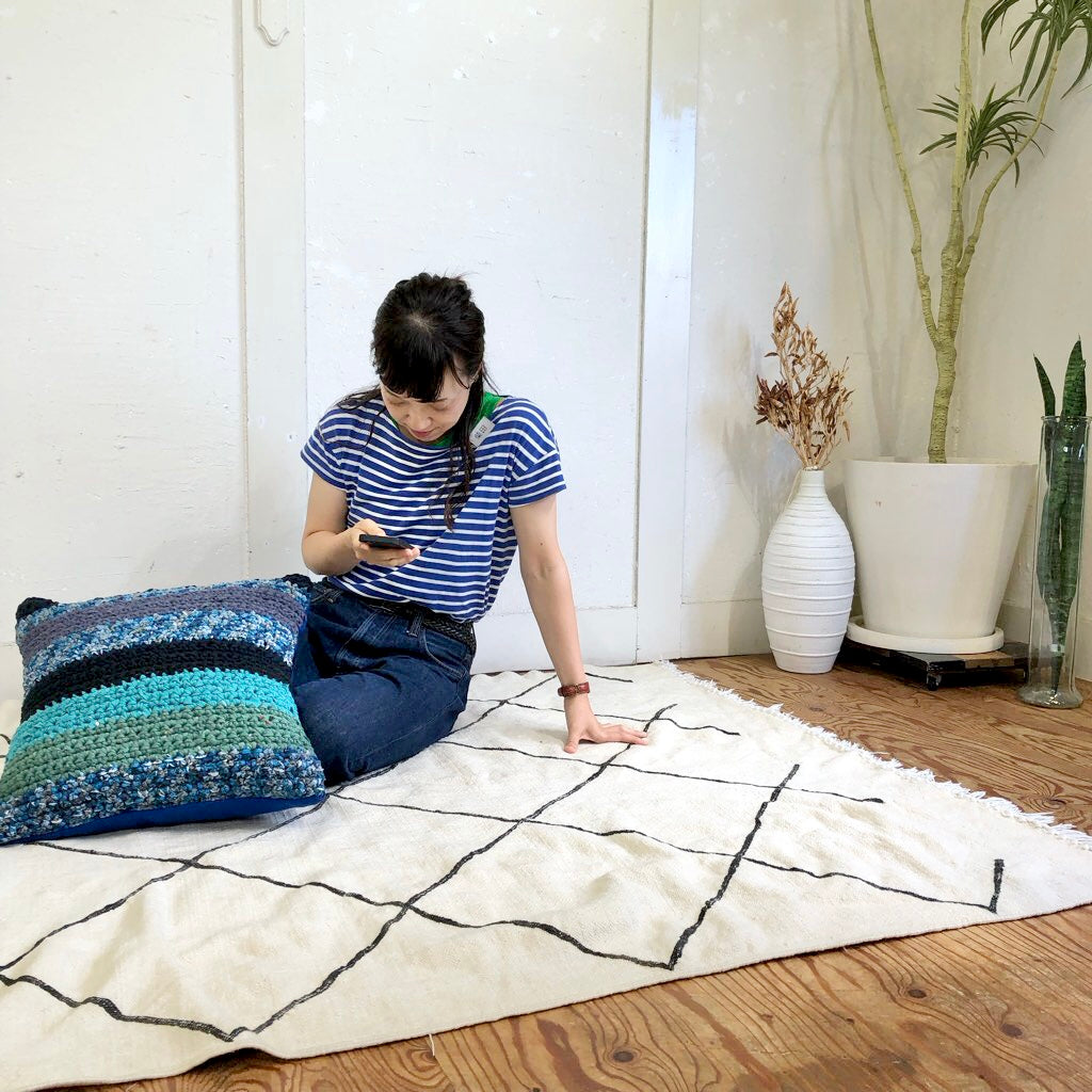 BONCHIC MAROC/ボンシックモロッコ ザナフィ ラグ モロッコ 中古品