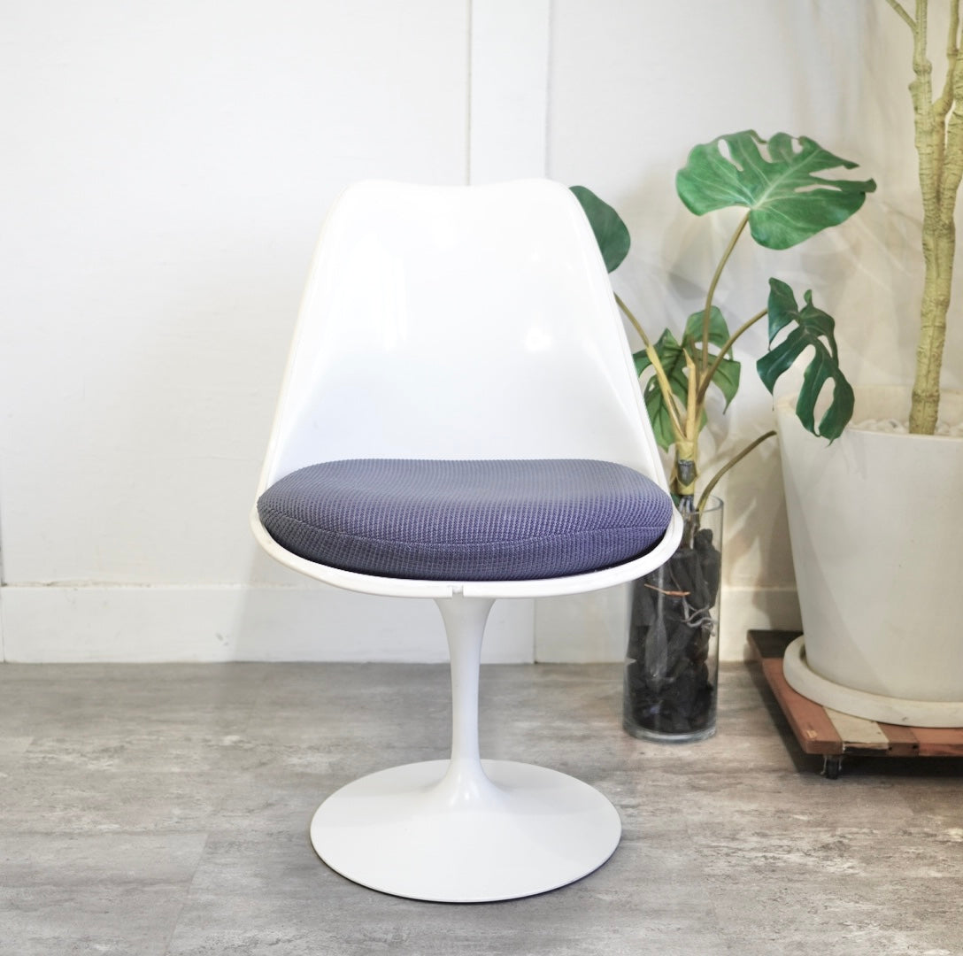 ノール / Knoll チューリップチェア 【ブルー】 ダイニングチェア エーロ・サーリネン ヴィンテージ