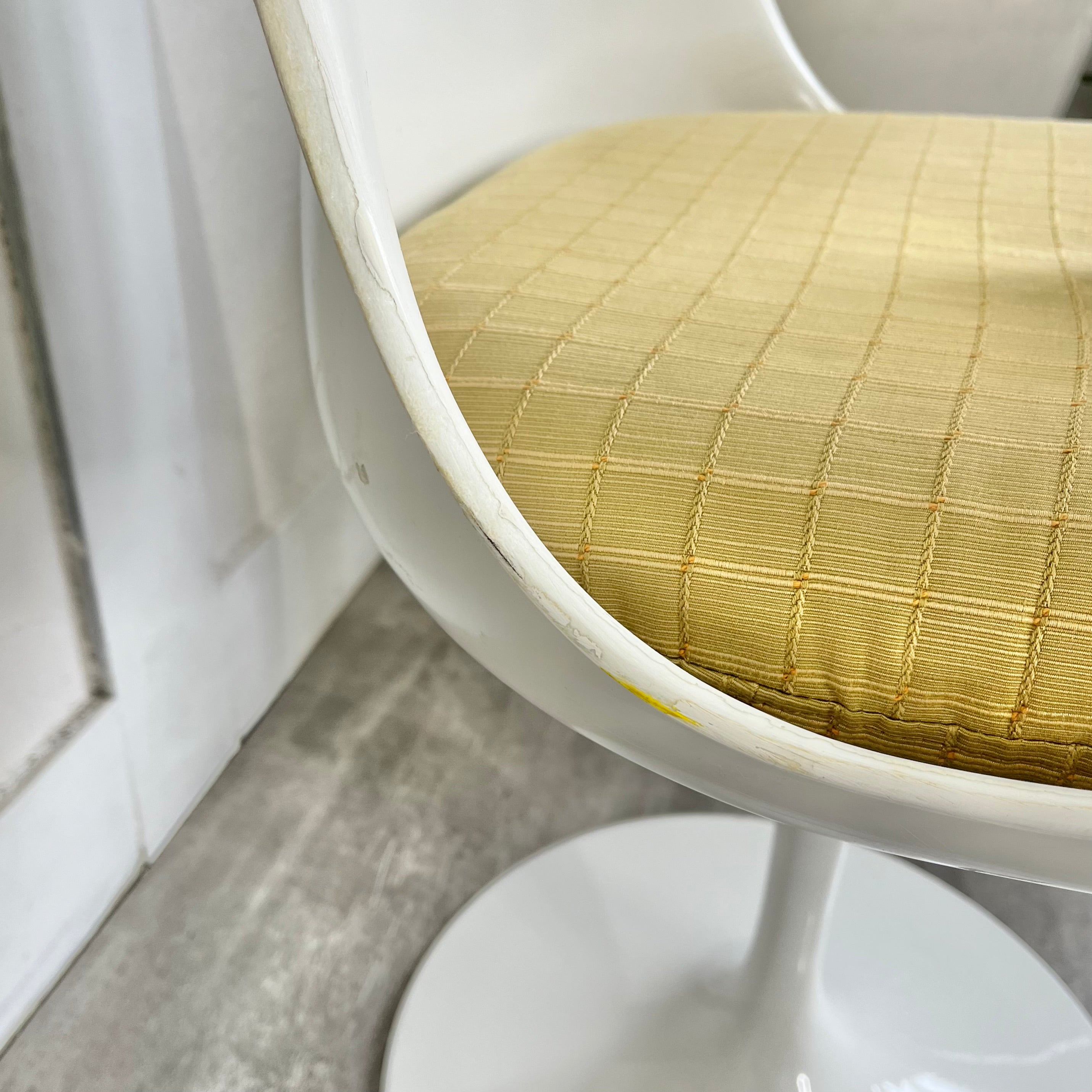 ノール / Knoll チューリップチェア 【イエロー】 ダイニングチェア エーロ・サーリネン ヴィンテージ 【ゴムなし】