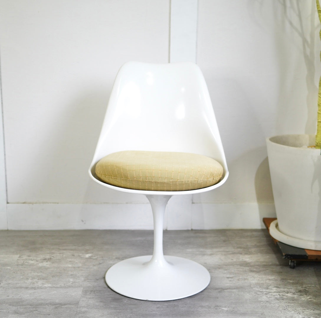 ノール / Knoll チューリップチェア 【イエロー】 ダイニングチェア エーロ・サーリネン ヴィンテージ 【ゴムなし】