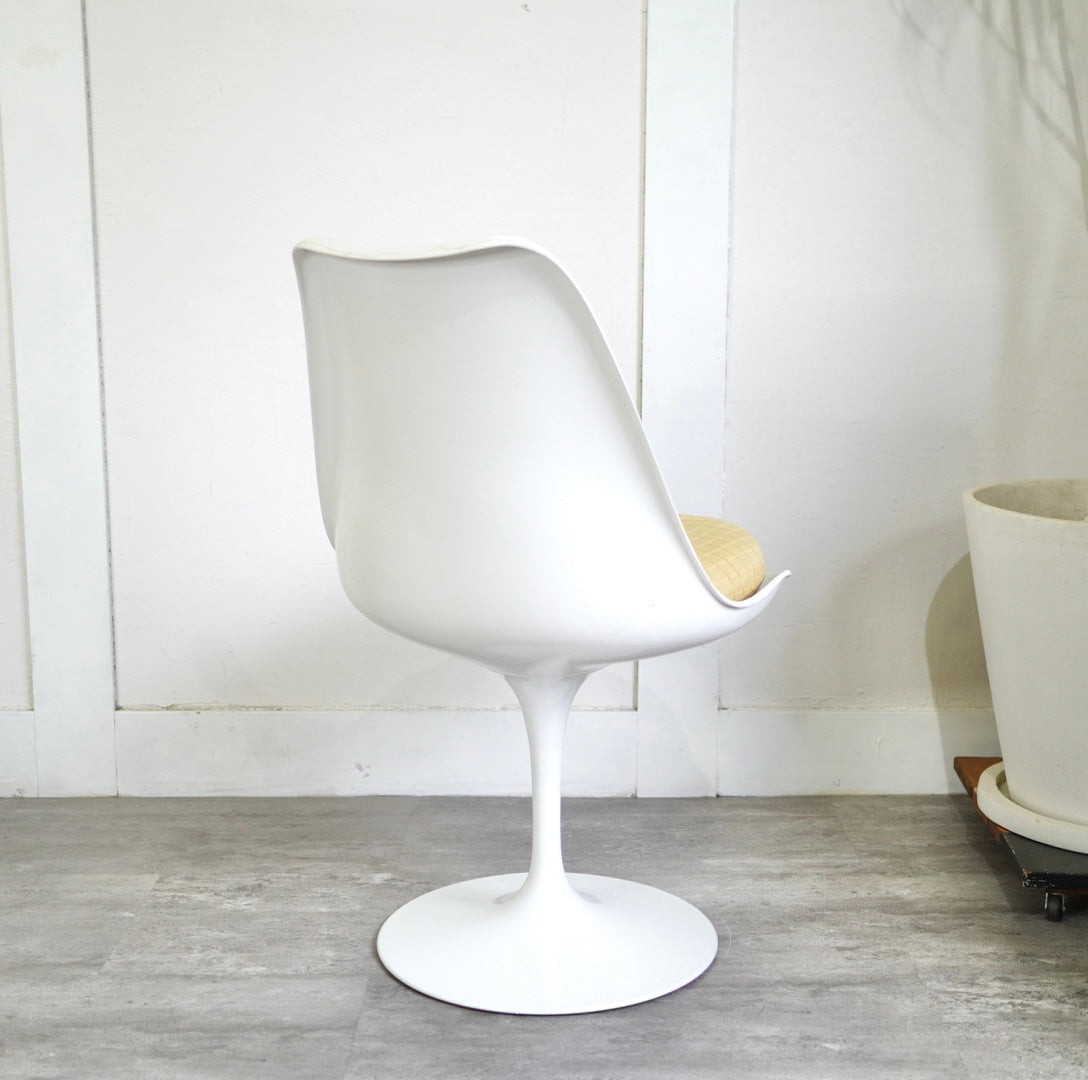 ノール / Knoll チューリップチェア 【イエロー】 ダイニングチェア エーロ・サーリネン ヴィンテージ 【ゴムなし】