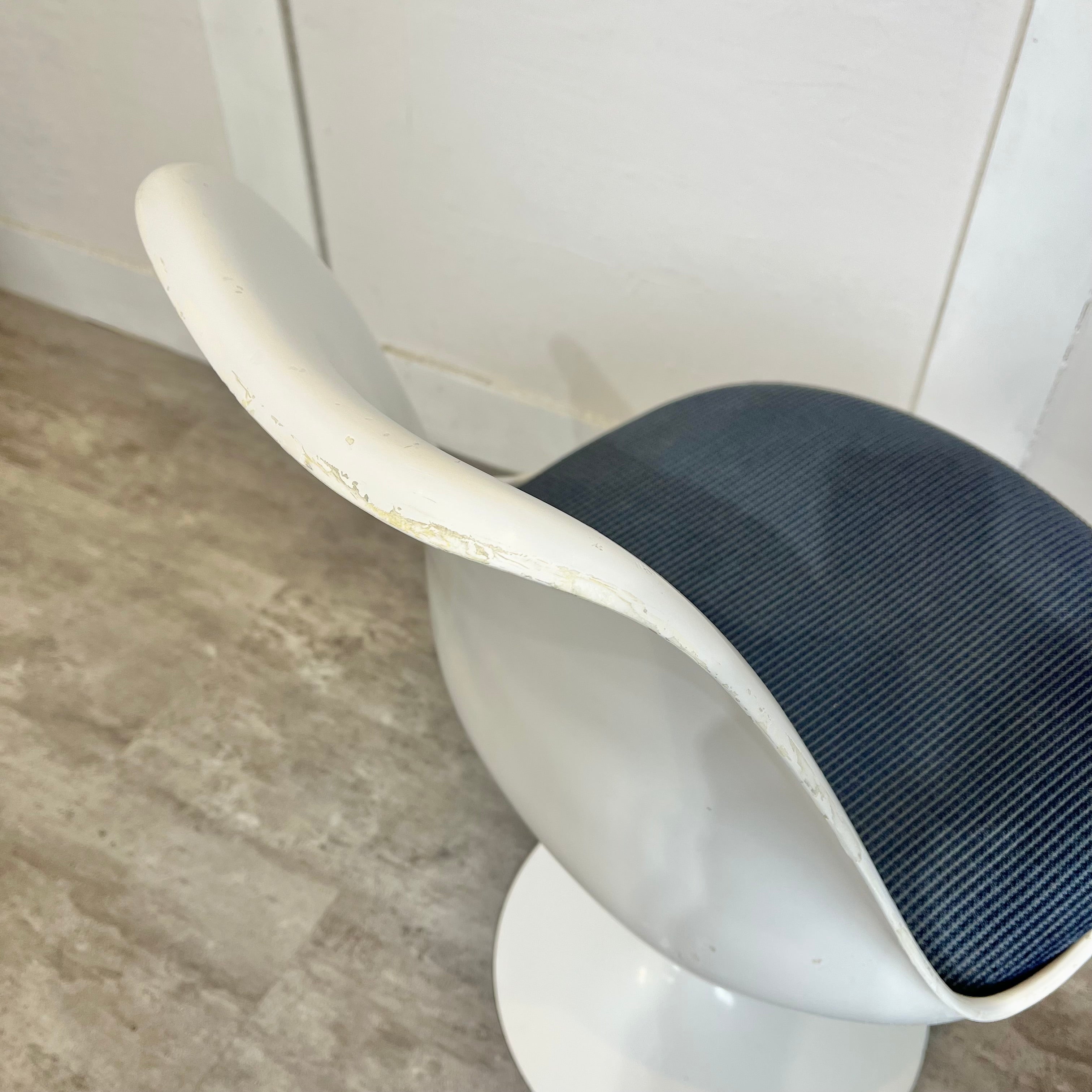 ノール / Knoll チューリップチェア 【ブルー】 ダイニングチェア エーロ・サーリネン ヴィンテージ 【ゴムなし】