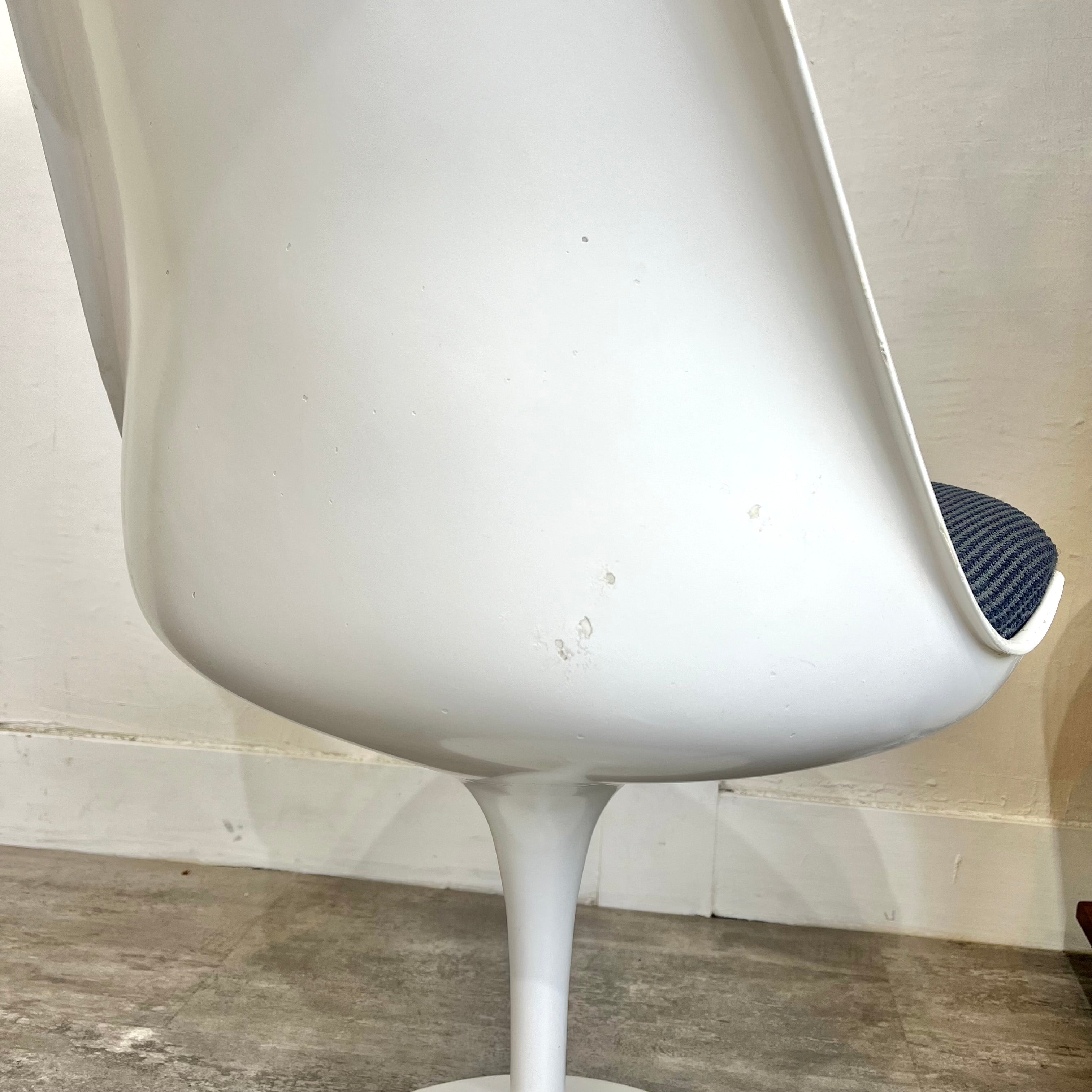 ノール / Knoll チューリップチェア 【ブルー】 ダイニングチェア エーロ・サーリネン ヴィンテージ 【ゴムなし】