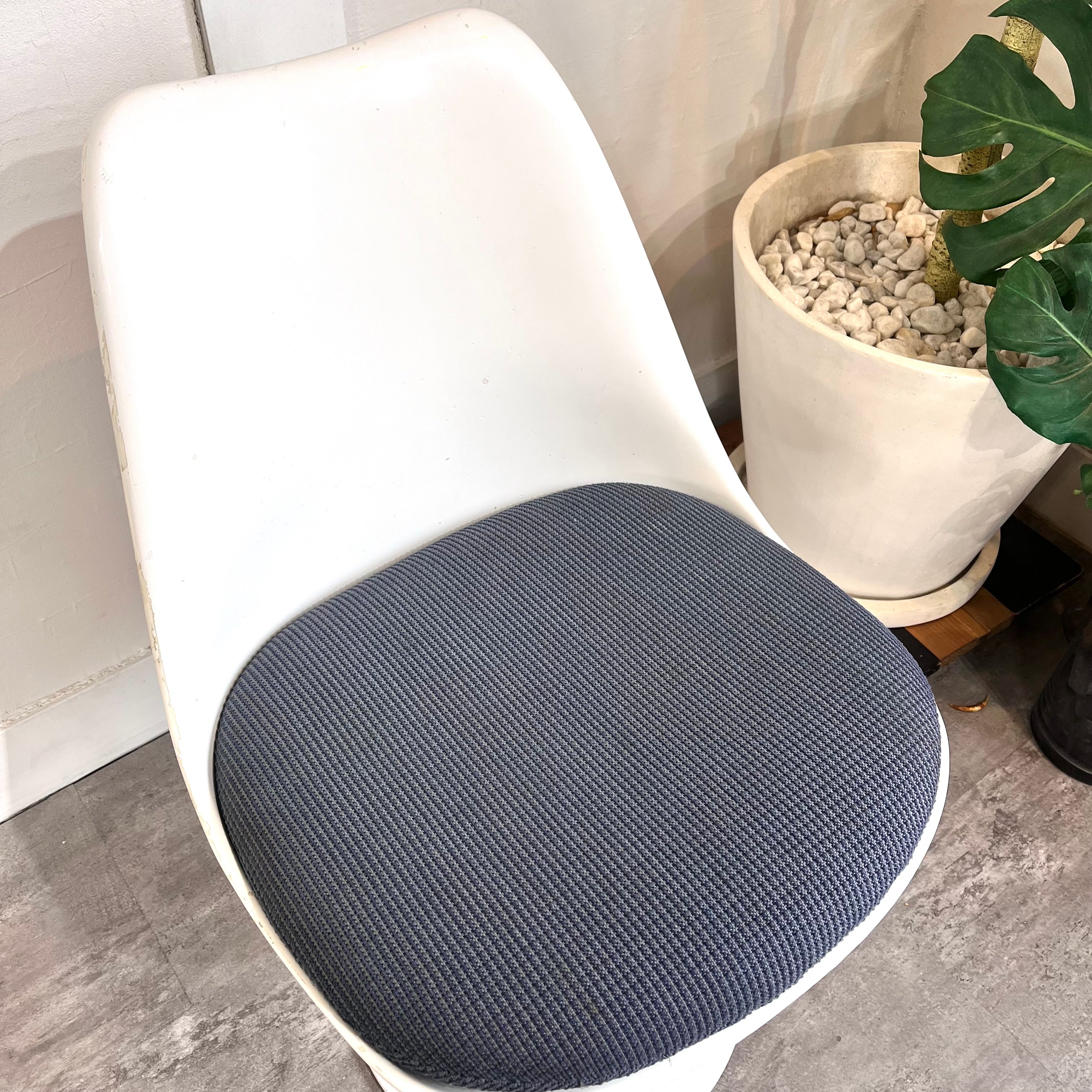 ノール / Knoll チューリップチェア 【ブルー】 ダイニングチェア エーロ・サーリネン ヴィンテージ 【ゴムなし】