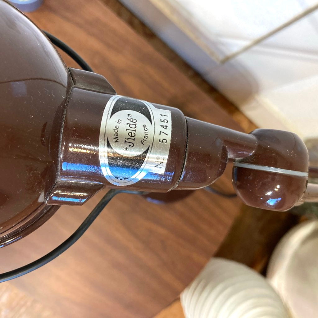 ジェルデ / JIELDE 2アーム デスクランプ JD333 ブラウン インダストリアル 中古