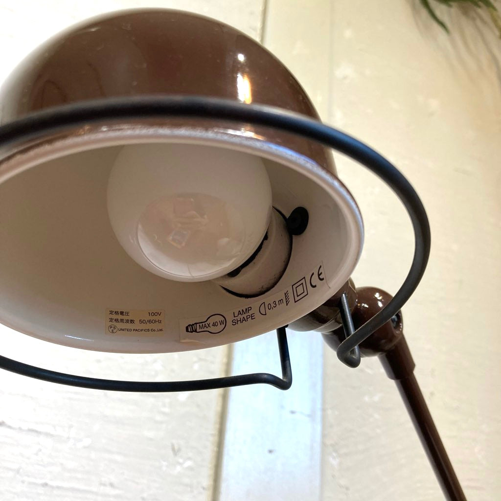 ジェルデ / JIELDE 2アーム デスクランプ JD333 ブラウン インダストリアル 中古