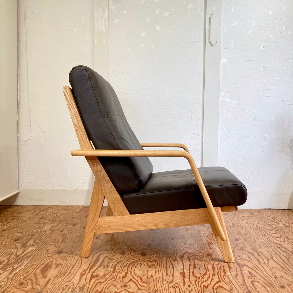 丸庄 VIBORG ハイバック ソファ 080 & オットマン セット 1人掛け 展示品