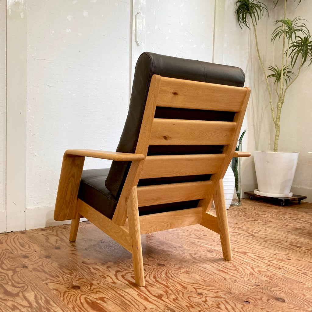 丸庄 VIBORG ハイバック ソファ 080 & オットマン セット 1人掛け 展示品