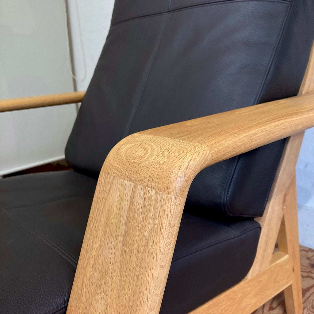 丸庄 VIBORG ハイバック ソファ 080 & オットマン セット 1人掛け 展示品