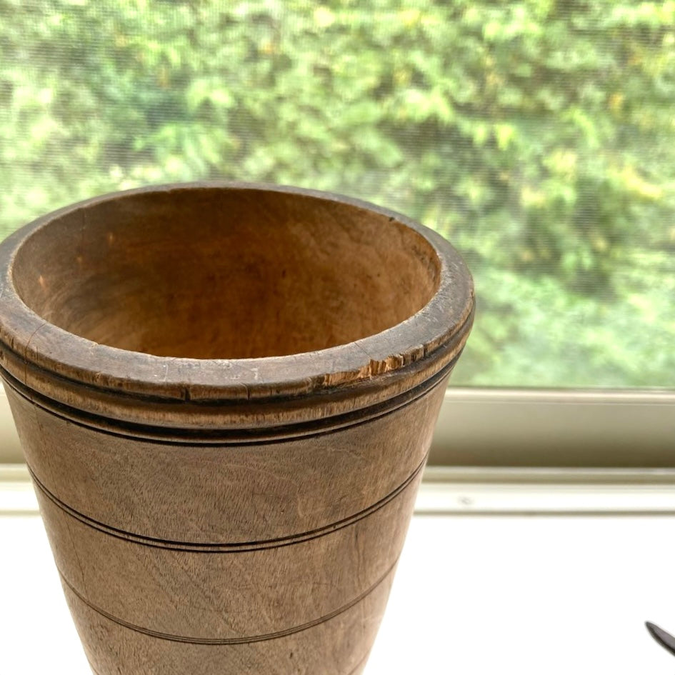 聖杯 ゴブレット 木製 フラワーベース スウェーデン ヴィンテージ