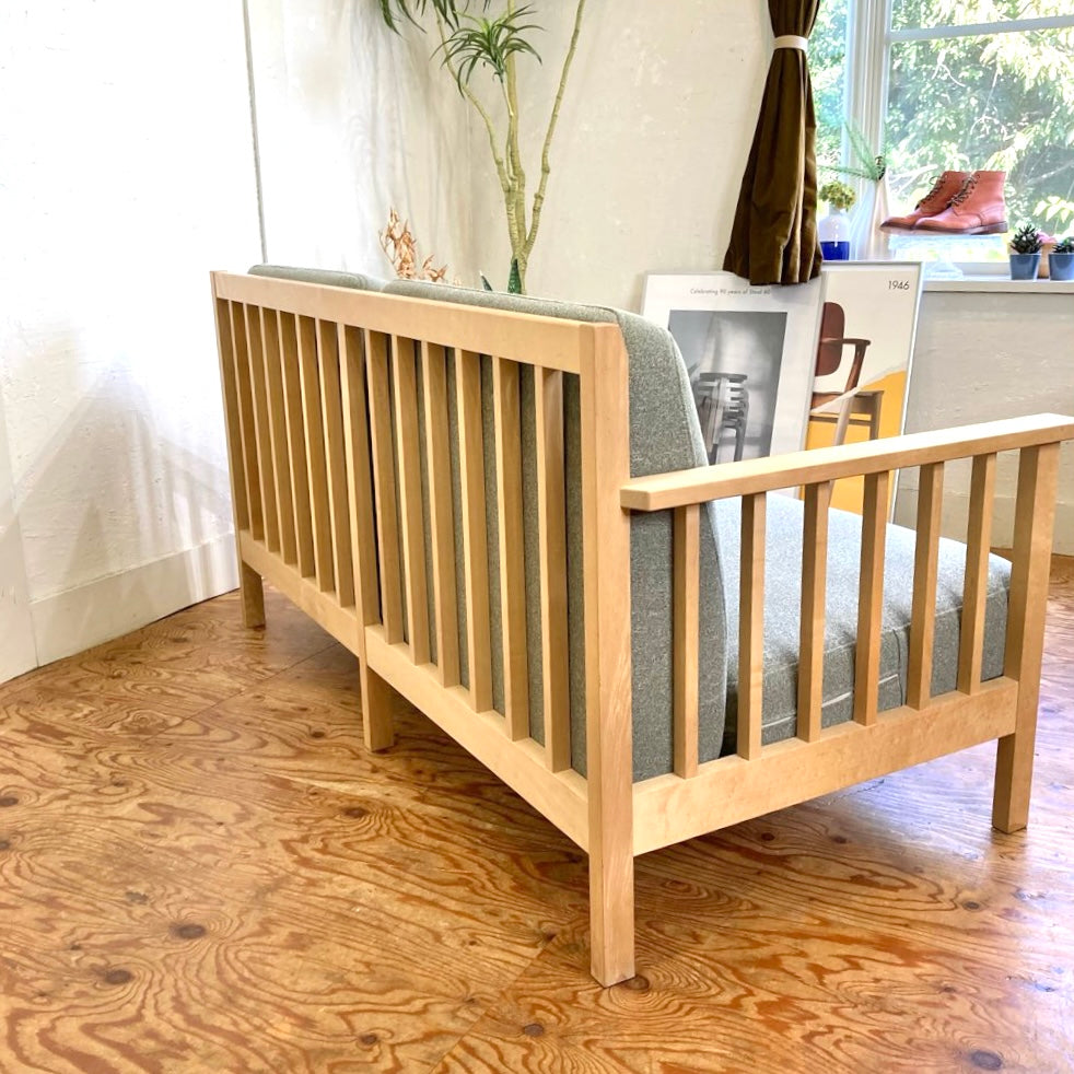 北の住まい設計社 エヌフレーム 2Pソファ 張替え済み 中古