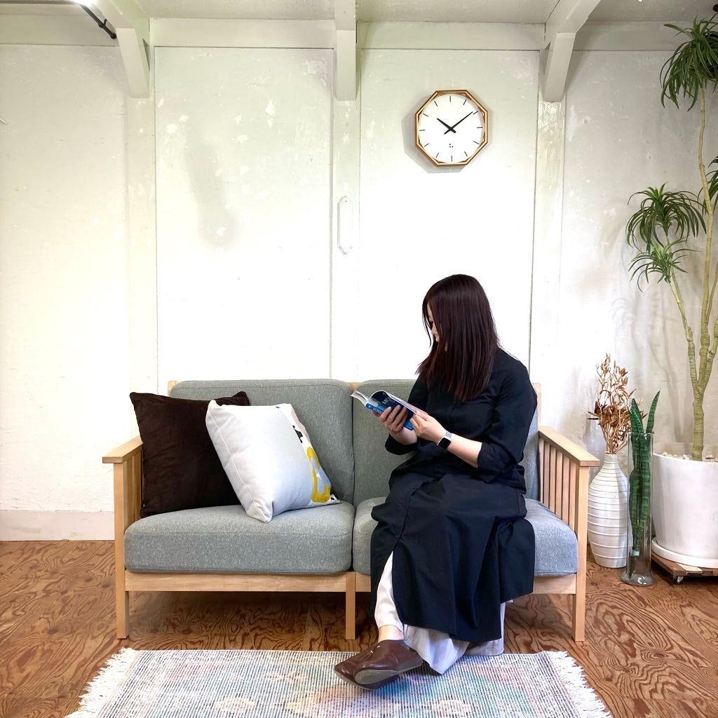 北の住まい設計社 エヌフレーム 2Pソファ 張替え済み 中古