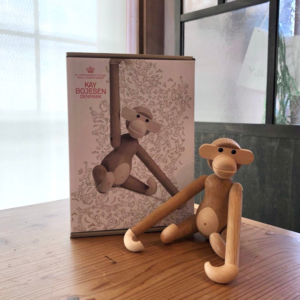 カイ・ボイスン デンマーク / KAY BOJESEN DENMARK モンキー スモール メープル 元箱付き 中古