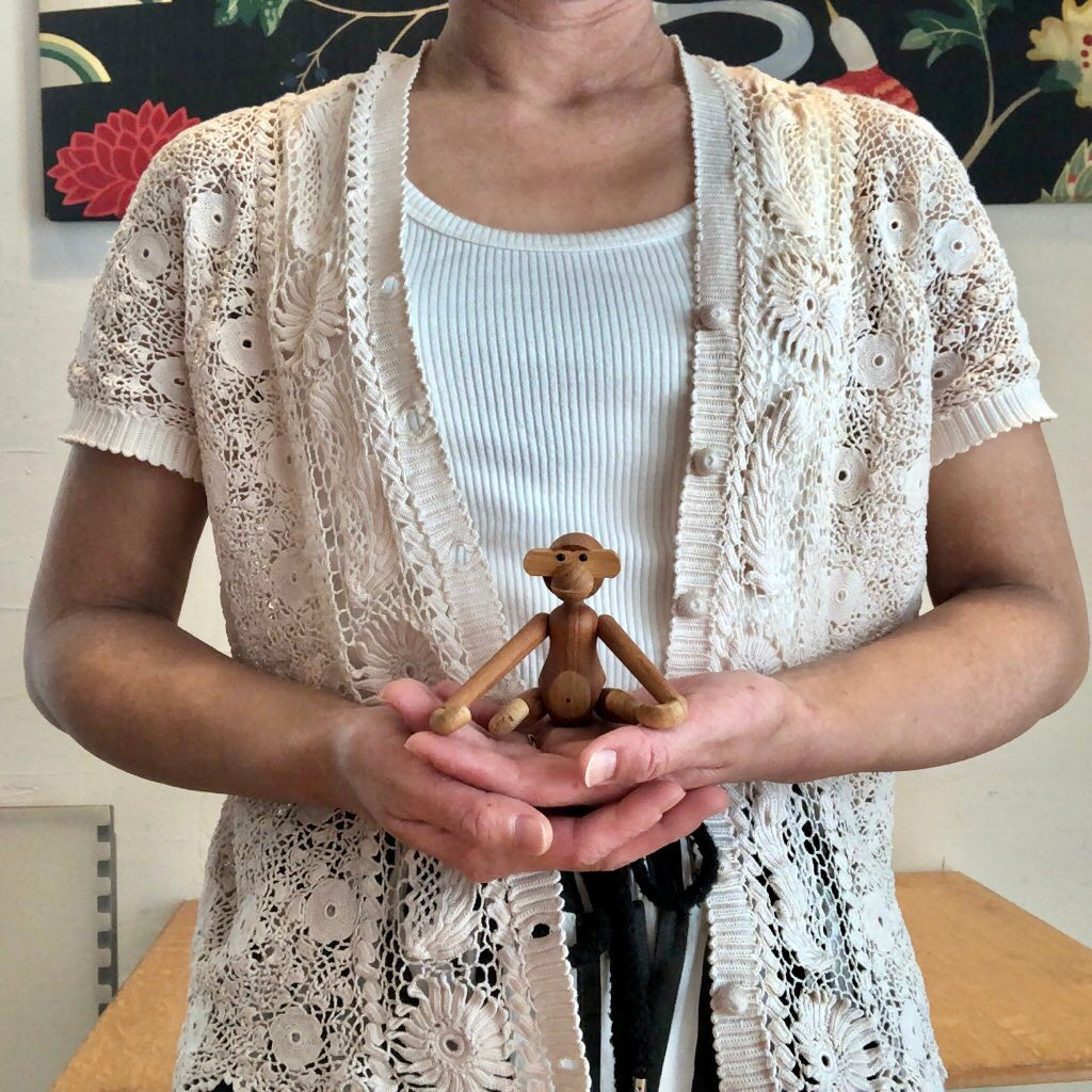 カイ・ボイスン デンマーク / KAY BOJESEN DENMARK モンキー ミニ チーク 元箱付き 中古