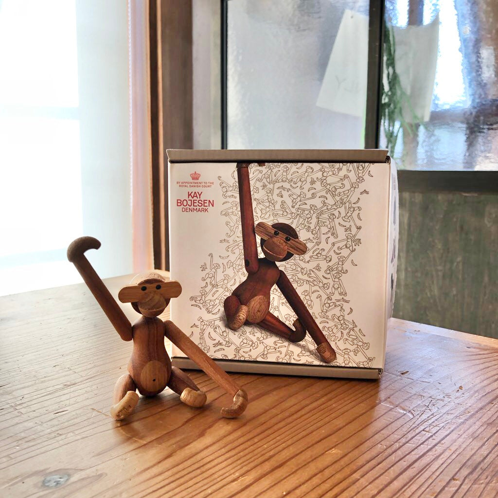 カイ・ボイスン デンマーク / KAY BOJESEN DENMARK モンキー ミニ チーク 元箱付き 中古
