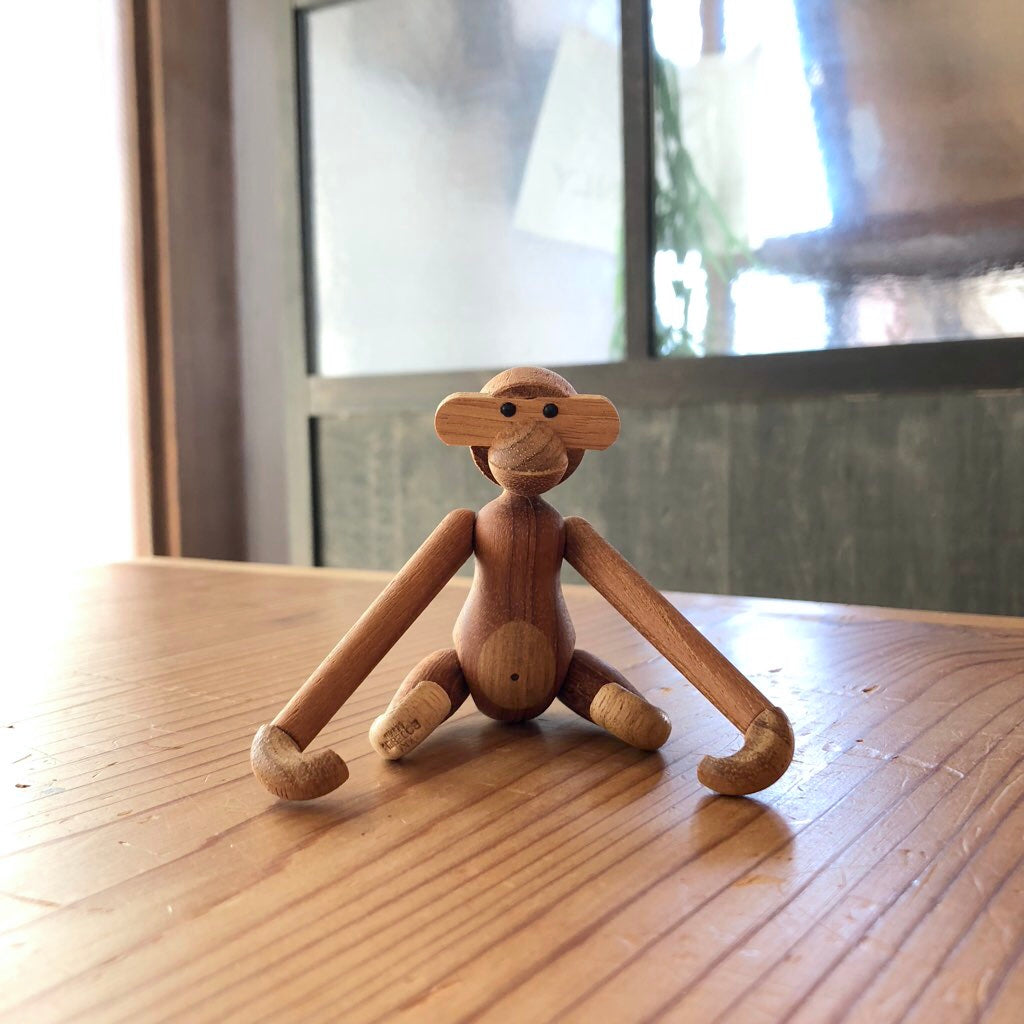 カイ・ボイスン デンマーク / KAY BOJESEN DENMARK モンキー ミニ チーク 元箱付き 中古