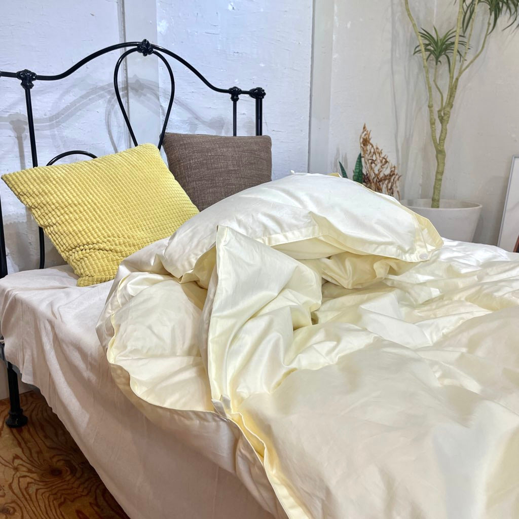 フルリフォーム羽毛布団 シングルサイズ【ホック付き2枚あわせ】 打ち直し リサイクルダウン リバイブモブラープロジェクト