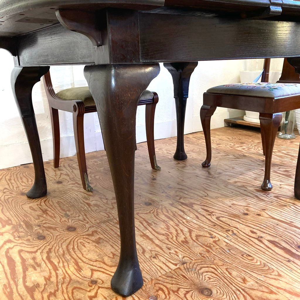 英国アンティーク 「MAJIK」 伸長式 ダイニングテーブル オーク材