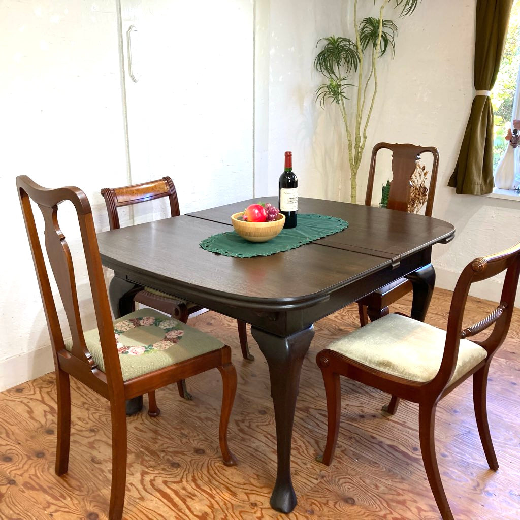 英国アンティーク 「MAJIK」 伸長式 ダイニングテーブル オーク材