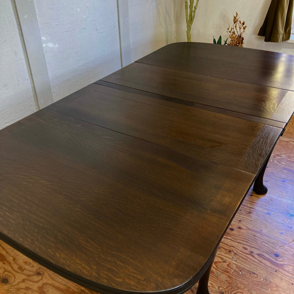 英国アンティーク 「MAJIK」 伸長式 ダイニングテーブル オーク材