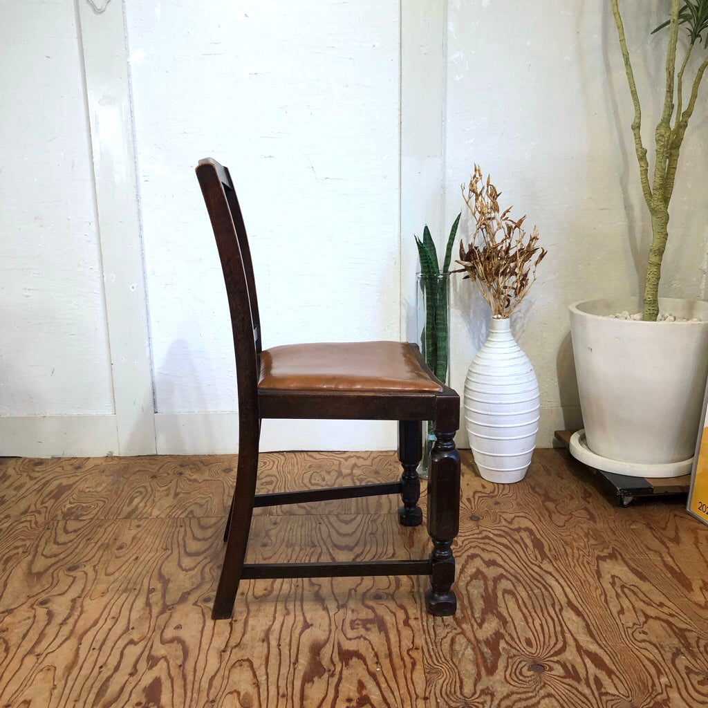 英国アンティーク ダイニングチェア オーク ライトブラウン