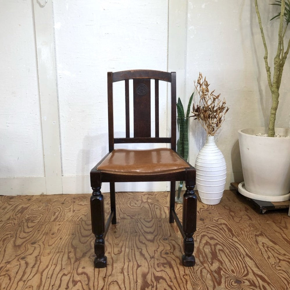 英国アンティーク ダイニングチェア オーク ライトブラウン