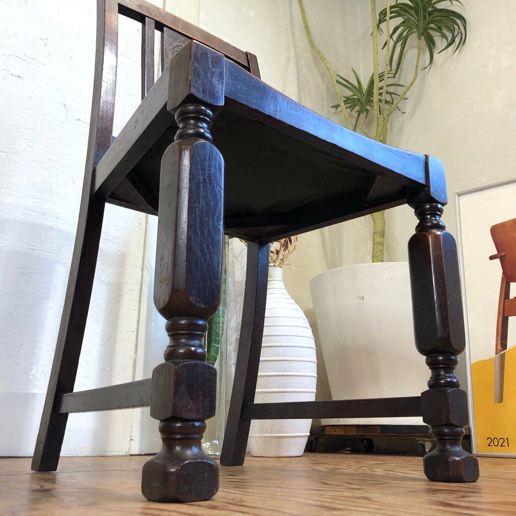 英国アンティーク ダイニングチェア オーク ライトブラウン