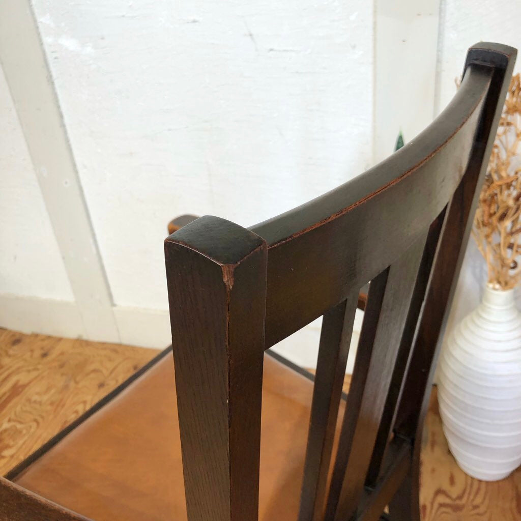 英国アンティーク ダイニング アームチェア オーク ライトブラウン