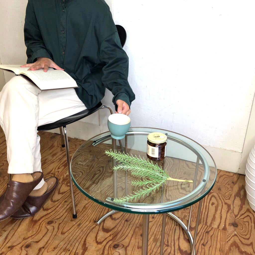 フクラ / HUKLA TMRC ガラスサイドテーブル Sサイズ 展示品