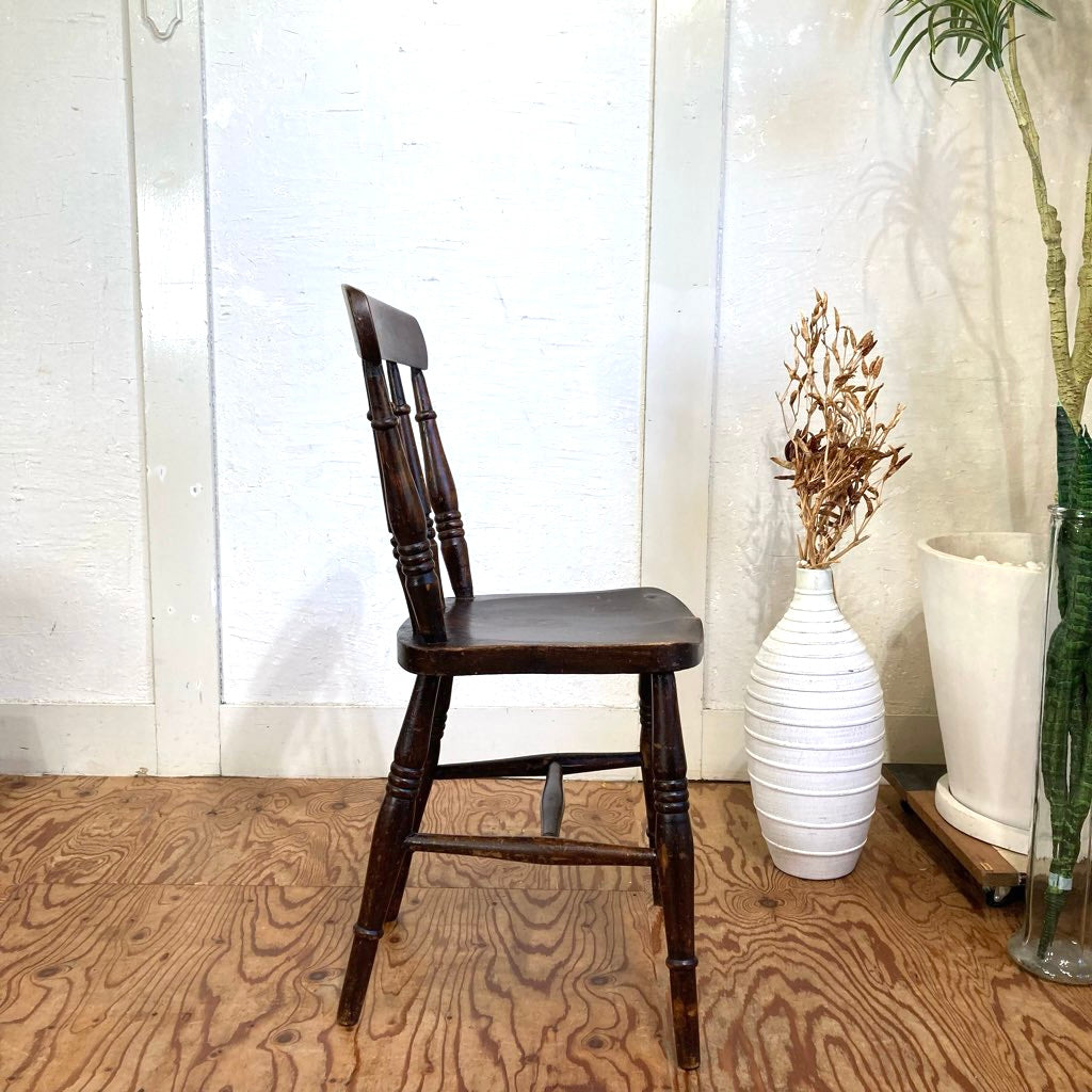 英国アンティーク ウィンザーチェア ダイニングチェア ブラウン