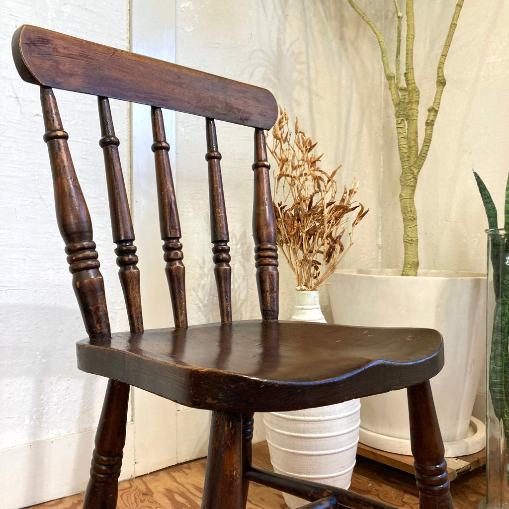 英国アンティーク ウィンザーチェア ダイニングチェア ブラウン