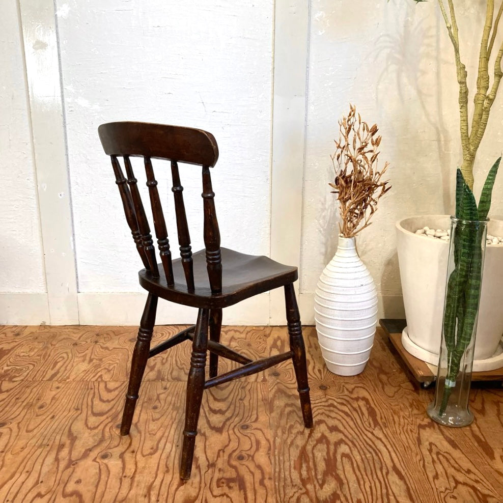 英国アンティーク ウィンザーチェア ダイニングチェア ブラウン