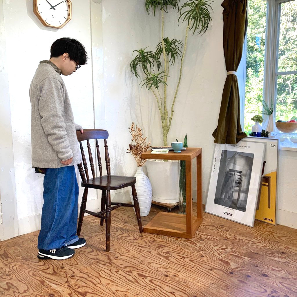 英国アンティーク ウィンザーチェア ダイニングチェア ブラウン