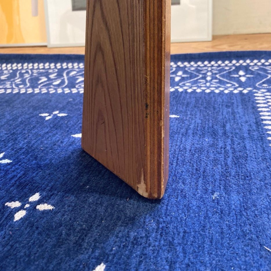 Tendo / 天童木工 プライウッド座卓 ケヤキ板目 ナチュラル 乾三郎 和テーブル 中古