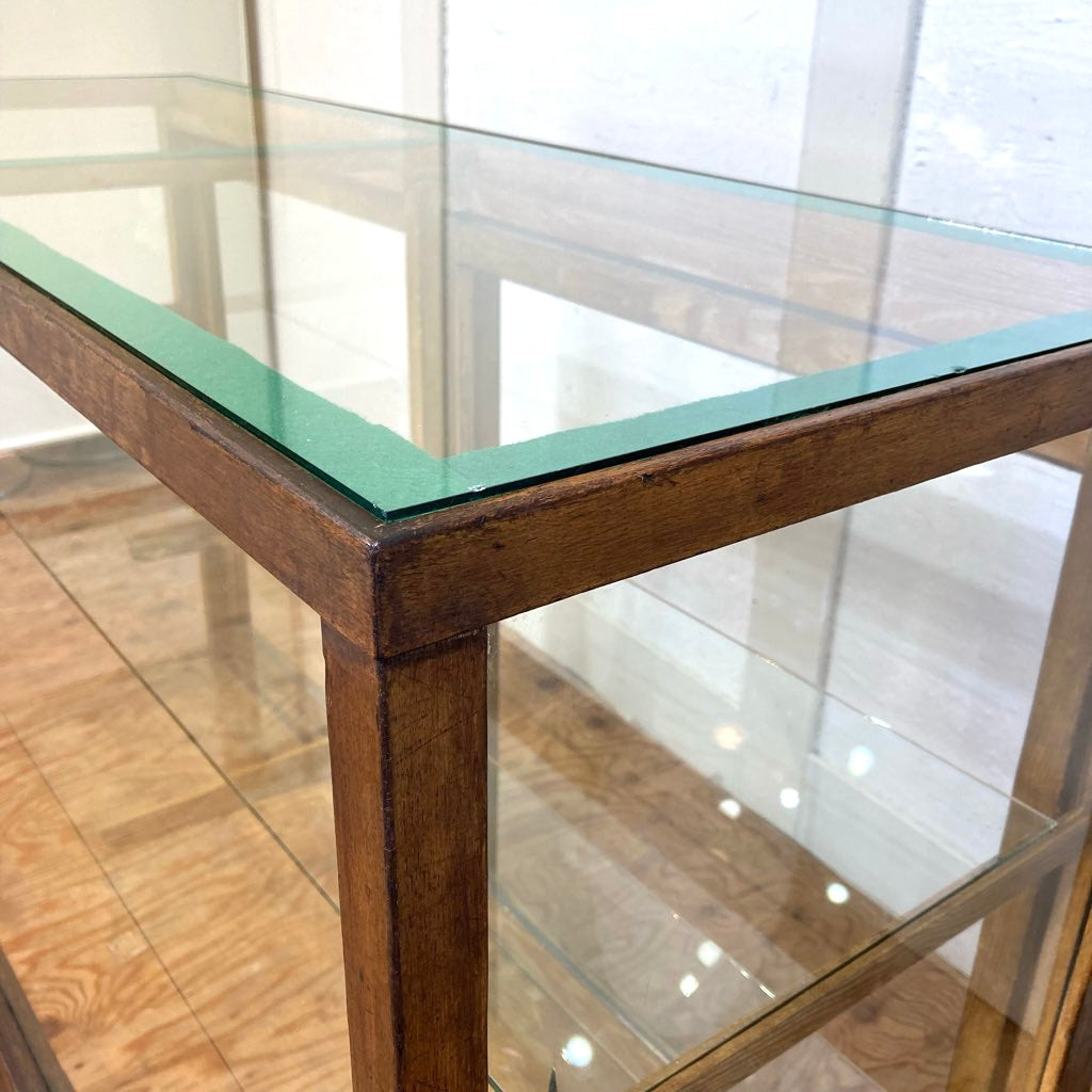 ガラスショーケース パンケース 陳列棚 ディスプレイケース 古道具 ヴィンテージ