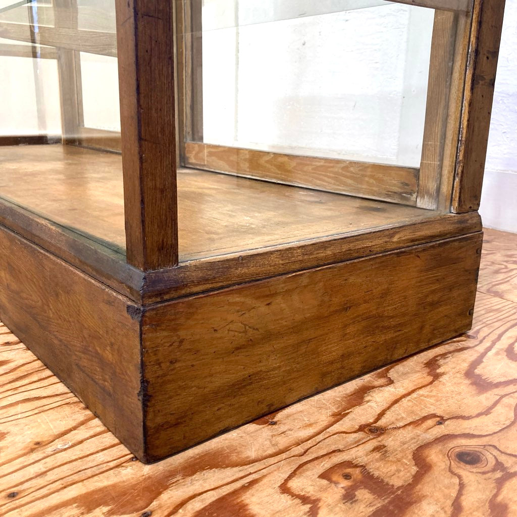 ガラスショーケース パンケース 陳列棚 ディスプレイケース 古道具 ヴィンテージ