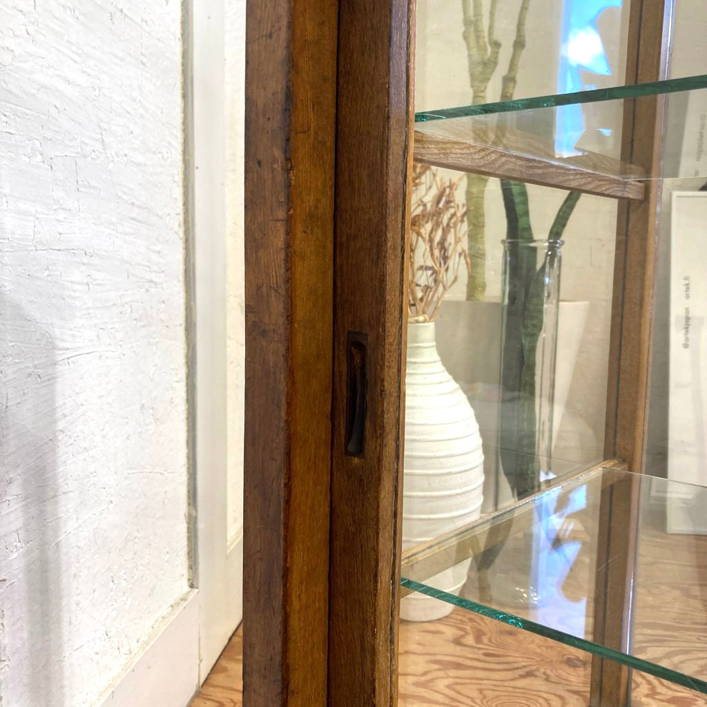 ガラスショーケース パンケース 陳列棚 ディスプレイケース 古道具 ヴィンテージ