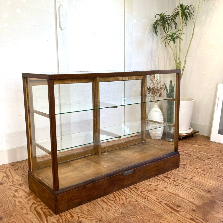 ガラスショーケース パンケース 陳列棚 ディスプレイケース 古道具 ヴィンテージ