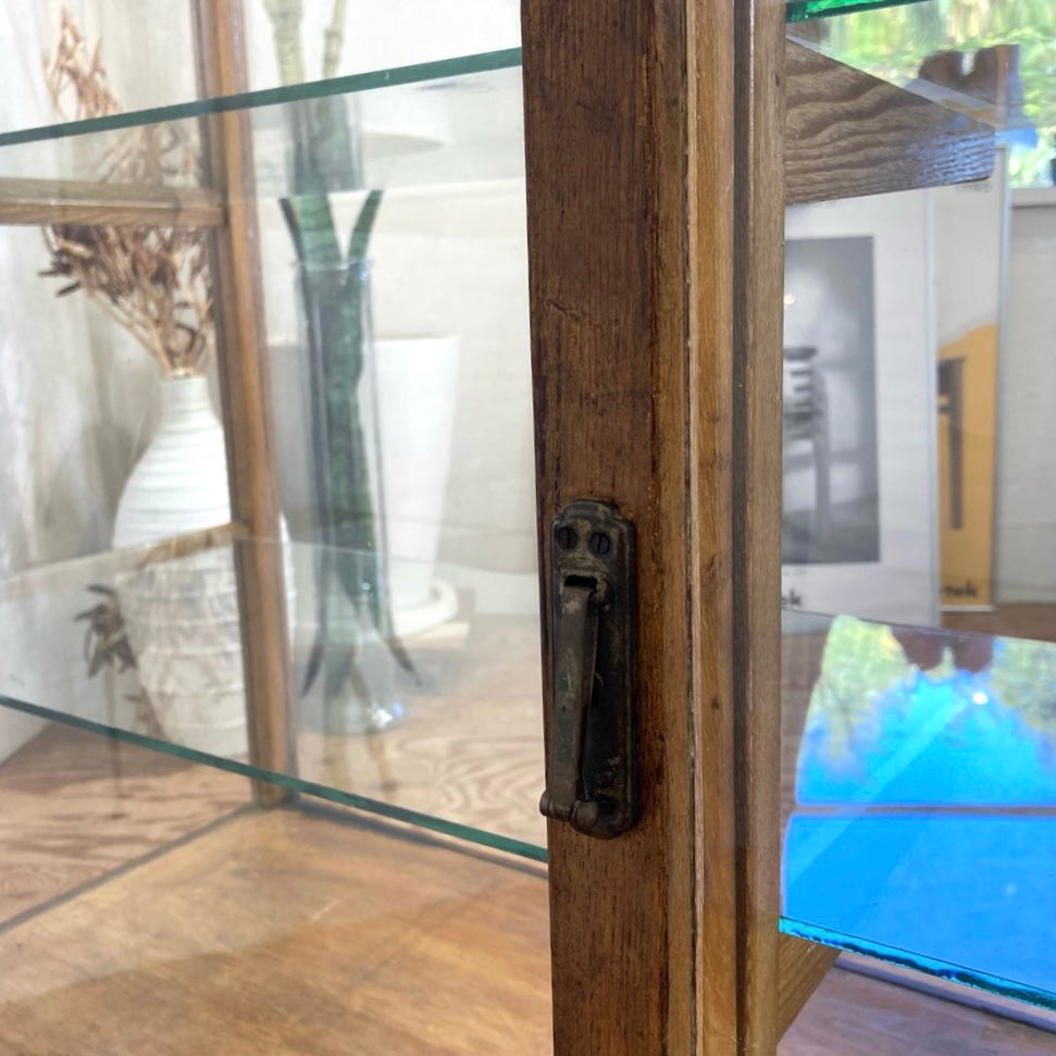 ガラスショーケース パンケース 陳列棚 ディスプレイケース 古道具 ヴィンテージ